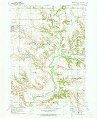 Sutherland East Iowa Historical topographic map, 1:24000 scale, 7.5 X 7.5 Minute, Year 1971