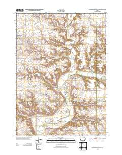 Sutherland East Iowa Historical topographic map, 1:24000 scale, 7.5 X 7.5 Minute, Year 2013