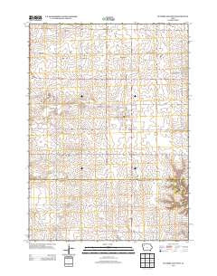 Sutherland West Iowa Historical topographic map, 1:24000 scale, 7.5 X 7.5 Minute, Year 2013