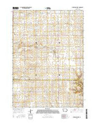 Sutherland West Iowa Current topographic map, 1:24000 scale, 7.5 X 7.5 Minute, Year 2015