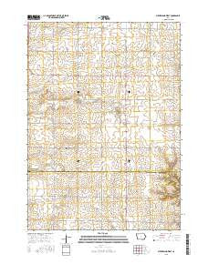 Sutherland West Iowa Current topographic map, 1:24000 scale, 7.5 X 7.5 Minute, Year 2015