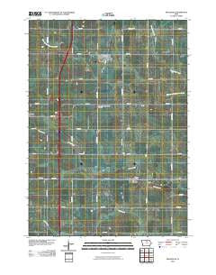 Swaledale Iowa Historical topographic map, 1:24000 scale, 7.5 X 7.5 Minute, Year 2010