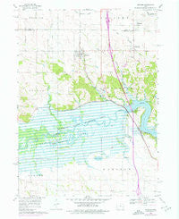 Swisher Iowa Historical topographic map, 1:24000 scale, 7.5 X 7.5 Minute, Year 1968