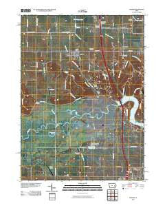 Swisher Iowa Historical topographic map, 1:24000 scale, 7.5 X 7.5 Minute, Year 2010