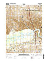 Swisher Iowa Current topographic map, 1:24000 scale, 7.5 X 7.5 Minute, Year 2015