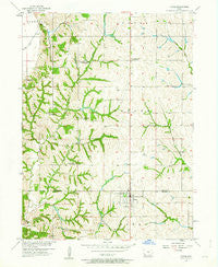 Tabor Iowa Historical topographic map, 1:24000 scale, 7.5 X 7.5 Minute, Year 1957