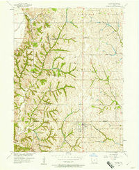 Tabor Iowa Historical topographic map, 1:24000 scale, 7.5 X 7.5 Minute, Year 1957
