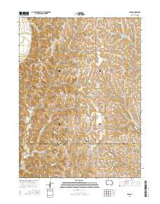 Tabor Iowa Current topographic map, 1:24000 scale, 7.5 X 7.5 Minute, Year 2015