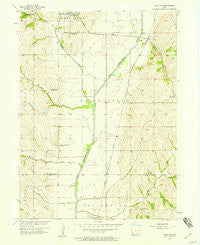 Tabor NE Iowa Historical topographic map, 1:24000 scale, 7.5 X 7.5 Minute, Year 1957