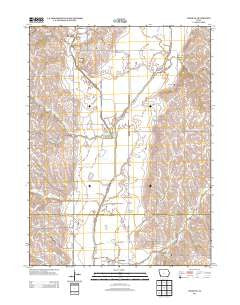 Tabor NE Iowa Historical topographic map, 1:24000 scale, 7.5 X 7.5 Minute, Year 2013