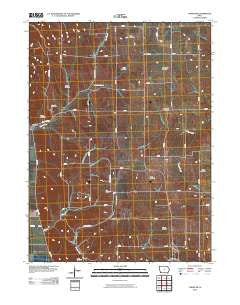 Tabor SW Iowa Historical topographic map, 1:24000 scale, 7.5 X 7.5 Minute, Year 2010