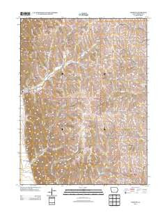 Tabor SW Iowa Historical topographic map, 1:24000 scale, 7.5 X 7.5 Minute, Year 2013