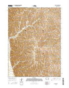 Tabor SW Iowa Current topographic map, 1:24000 scale, 7.5 X 7.5 Minute, Year 2015