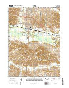 Tama Iowa Current topographic map, 1:24000 scale, 7.5 X 7.5 Minute, Year 2015
