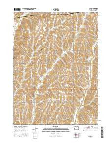 Taylor Iowa Current topographic map, 1:24000 scale, 7.5 X 7.5 Minute, Year 2015
