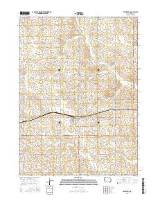 Templeton Iowa Current topographic map, 1:24000 scale, 7.5 X 7.5 Minute, Year 2015