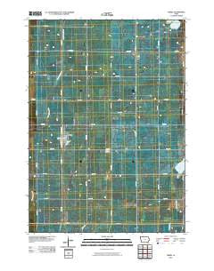 Terril Iowa Historical topographic map, 1:24000 scale, 7.5 X 7.5 Minute, Year 2010