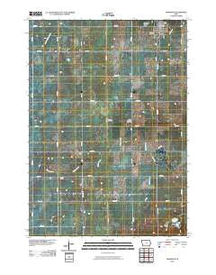 Thompson Iowa Historical topographic map, 1:24000 scale, 7.5 X 7.5 Minute, Year 2010