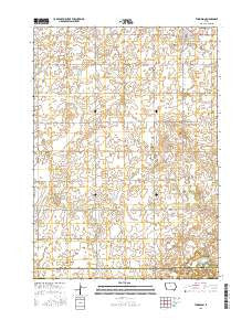 Thompson Iowa Current topographic map, 1:24000 scale, 7.5 X 7.5 Minute, Year 2015