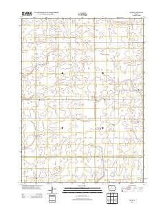 Thor Iowa Historical topographic map, 1:24000 scale, 7.5 X 7.5 Minute, Year 2013