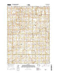 Thor Iowa Current topographic map, 1:24000 scale, 7.5 X 7.5 Minute, Year 2015
