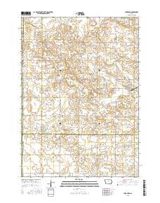 Thornton Iowa Current topographic map, 1:24000 scale, 7.5 X 7.5 Minute, Year 2015
