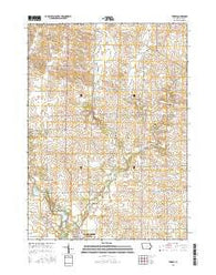Thorpe Iowa Current topographic map, 1:24000 scale, 7.5 X 7.5 Minute, Year 2015