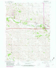 Tiffin Iowa Historical topographic map, 1:24000 scale, 7.5 X 7.5 Minute, Year 1965