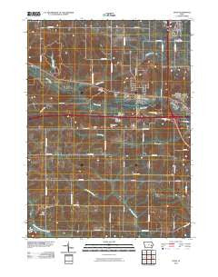 Tiffin Iowa Historical topographic map, 1:24000 scale, 7.5 X 7.5 Minute, Year 2010
