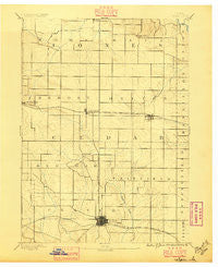 Tipton Iowa Historical topographic map, 1:62500 scale, 15 X 15 Minute, Year 1889