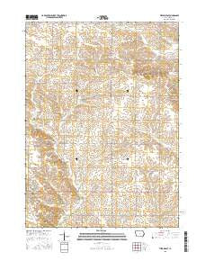 Tipton East Iowa Current topographic map, 1:24000 scale, 7.5 X 7.5 Minute, Year 2015