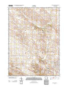 Tipton West Iowa Historical topographic map, 1:24000 scale, 7.5 X 7.5 Minute, Year 2013