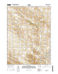 Tipton West Iowa Current topographic map, 1:24000 scale, 7.5 X 7.5 Minute, Year 2015