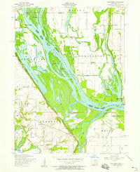 Toolesboro Iowa Historical topographic map, 1:24000 scale, 7.5 X 7.5 Minute, Year 1953
