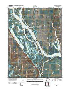 Toolesboro Iowa Historical topographic map, 1:24000 scale, 7.5 X 7.5 Minute, Year 2012
