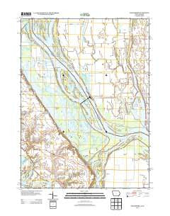 Toolesboro Iowa Historical topographic map, 1:24000 scale, 7.5 X 7.5 Minute, Year 2013