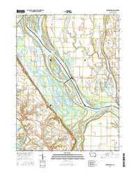 Toolesboro Iowa Current topographic map, 1:24000 scale, 7.5 X 7.5 Minute, Year 2015