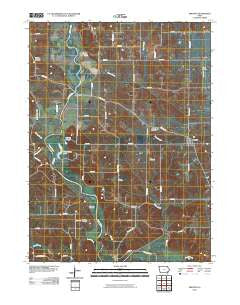 Trenton Iowa Historical topographic map, 1:24000 scale, 7.5 X 7.5 Minute, Year 2010