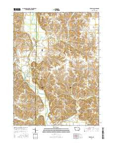 Trenton Iowa Current topographic map, 1:24000 scale, 7.5 X 7.5 Minute, Year 2015