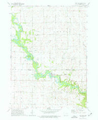 Troy Mills Iowa Historical topographic map, 1:24000 scale, 7.5 X 7.5 Minute, Year 1973