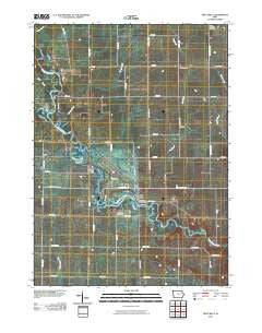 Troy Mills Iowa Historical topographic map, 1:24000 scale, 7.5 X 7.5 Minute, Year 2010