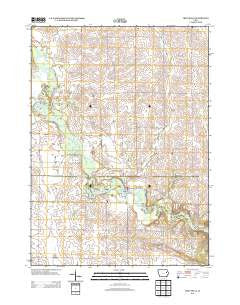 Troy Mills Iowa Historical topographic map, 1:24000 scale, 7.5 X 7.5 Minute, Year 2013
