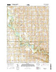 Troy Mills Iowa Current topographic map, 1:24000 scale, 7.5 X 7.5 Minute, Year 2015
