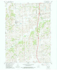 Truro Iowa Historical topographic map, 1:24000 scale, 7.5 X 7.5 Minute, Year 1983