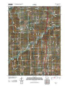Truro Iowa Historical topographic map, 1:24000 scale, 7.5 X 7.5 Minute, Year 2010