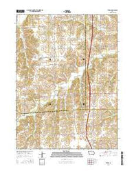 Truro Iowa Current topographic map, 1:24000 scale, 7.5 X 7.5 Minute, Year 2015