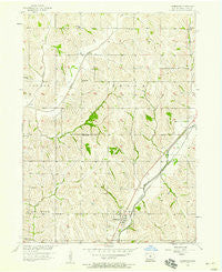 Underwood Iowa Historical topographic map, 1:24000 scale, 7.5 X 7.5 Minute, Year 1956