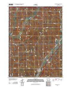 Underwood Iowa Historical topographic map, 1:24000 scale, 7.5 X 7.5 Minute, Year 2010