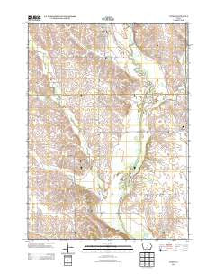 Union Iowa Historical topographic map, 1:24000 scale, 7.5 X 7.5 Minute, Year 2013