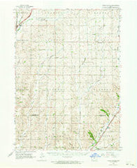 Union Center Iowa Historical topographic map, 1:62500 scale, 15 X 15 Minute, Year 1962
